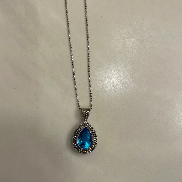 NWOT! Sajen silver apatite necklace - Picture 2 of 4
